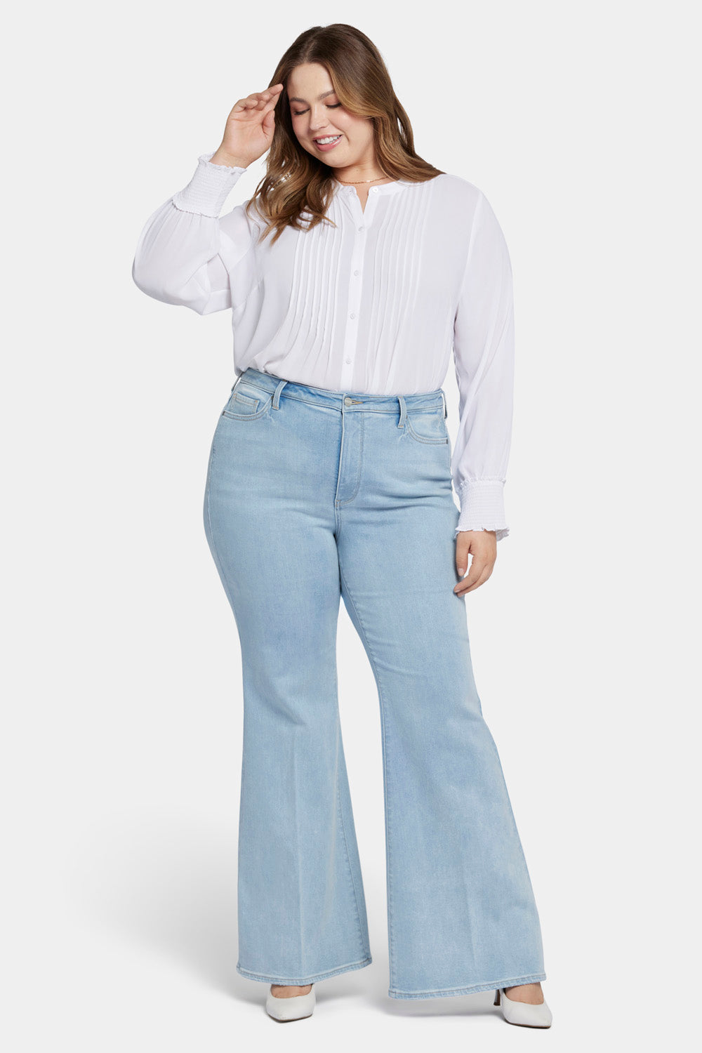 NYDJ Mia Palazzo Jeans In Plus Size With High Rise - Westminster