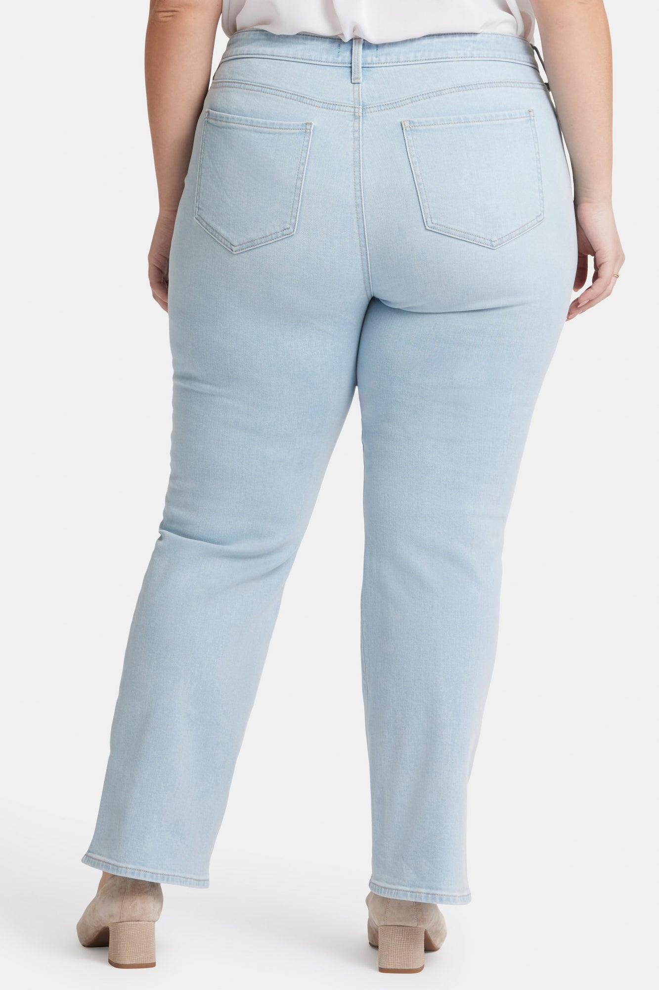 NYDJ Barbara Bootcut Jeans In Plus Size With Side Slits - Oceanfront