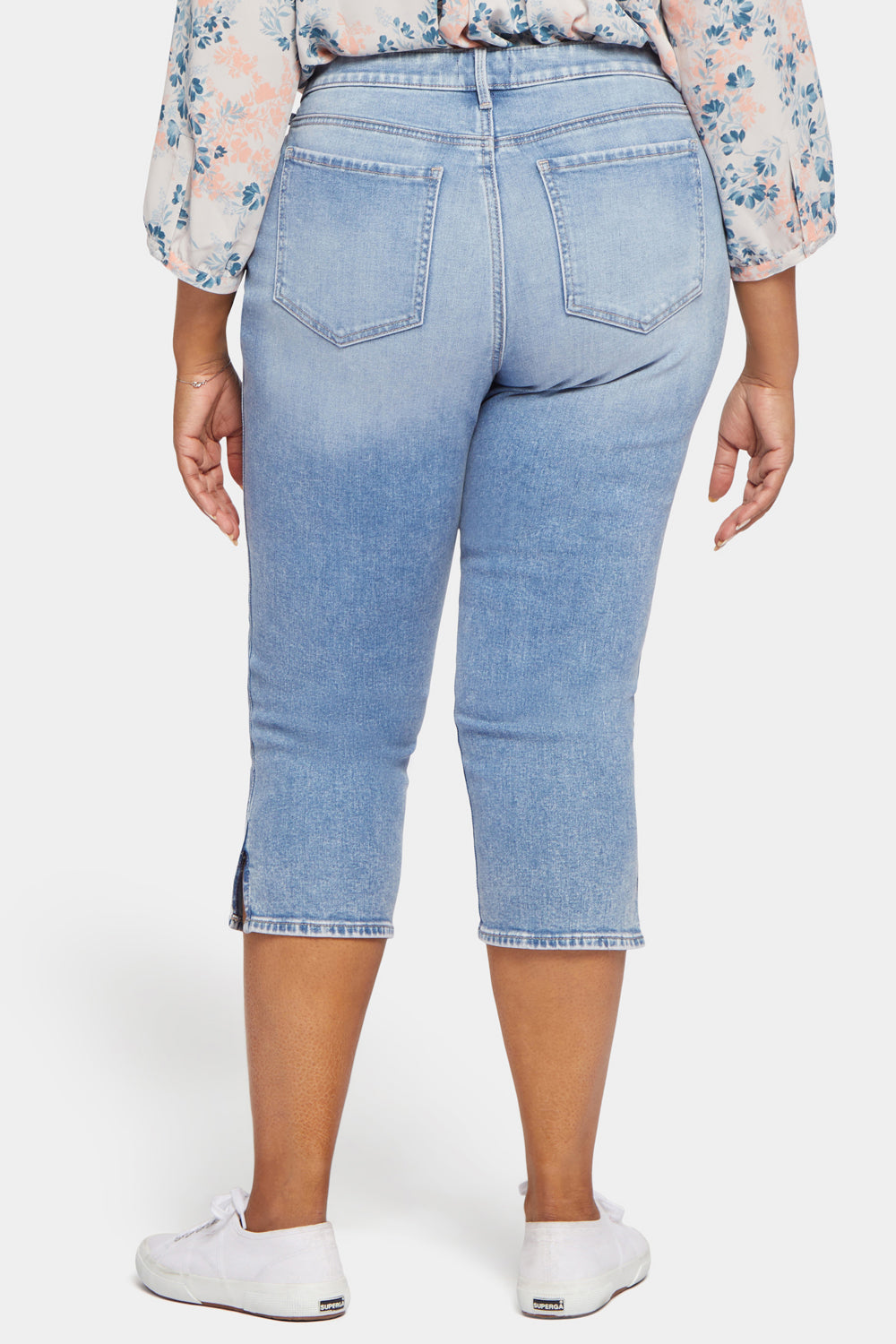 NYDJ Chloe Capri Jeans In Plus Size With Side Slits - Quinta