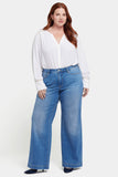 NYDJ Teresa Wide Leg Jeans In Plus Size With 1 1/2" Hems - Water Canyon