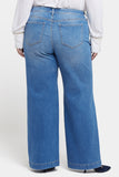 NYDJ Teresa Wide Leg Jeans In Plus Size With 1 1/2" Hems - Water Canyon