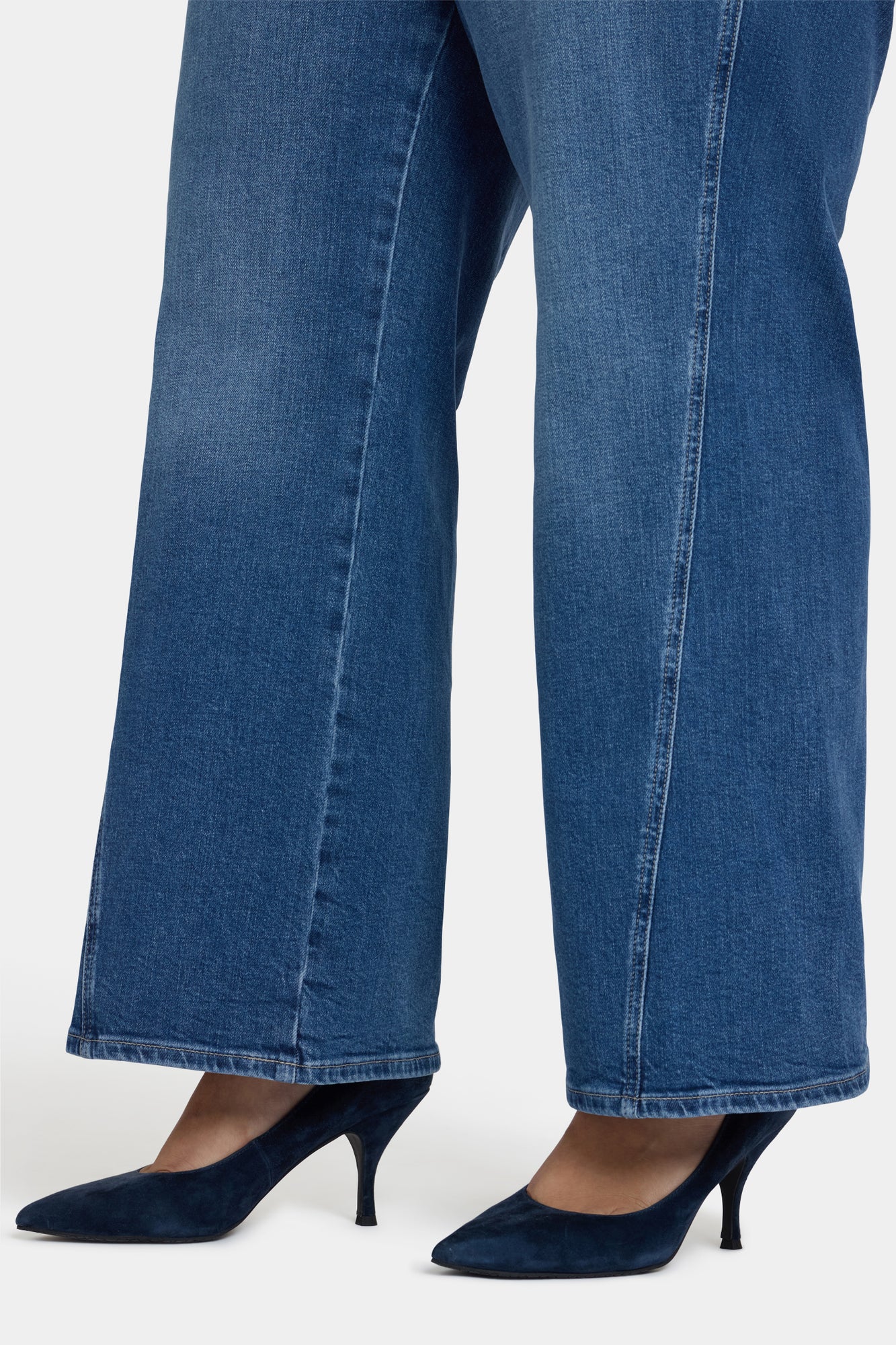 NYDJ Teresa Wide Leg Jeans In Plus Size With Contoured Seams And 31