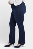 NYDJ Marilyn Straight Jeans In Plus Size With High Rise And 31" Inseam - River Bridge