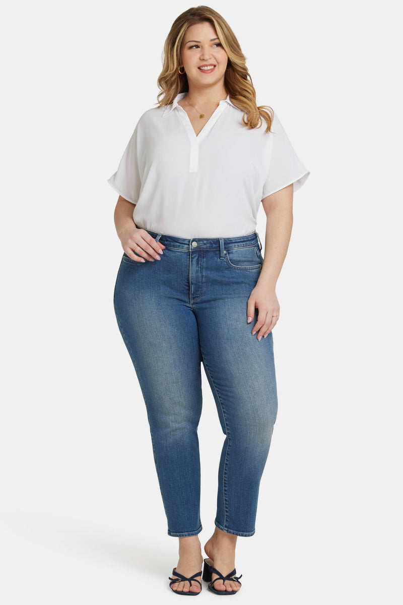 Sheri Slim Ankle Jeans In Plus Size - Clean Horizon Blue | NYDJ