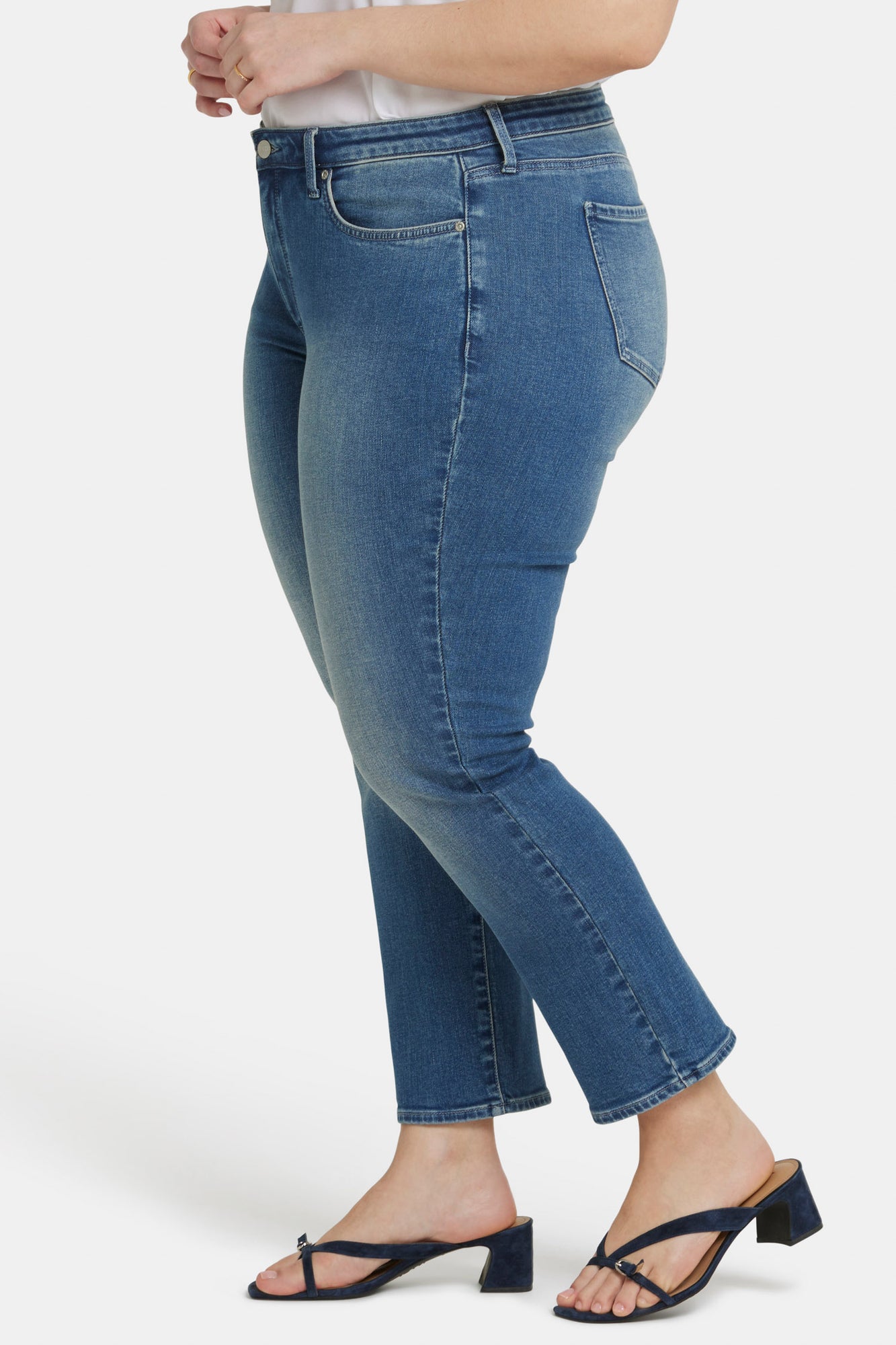 NYDJ Sheri Slim Ankle Jeans In Plus Size  - Clean Horizon