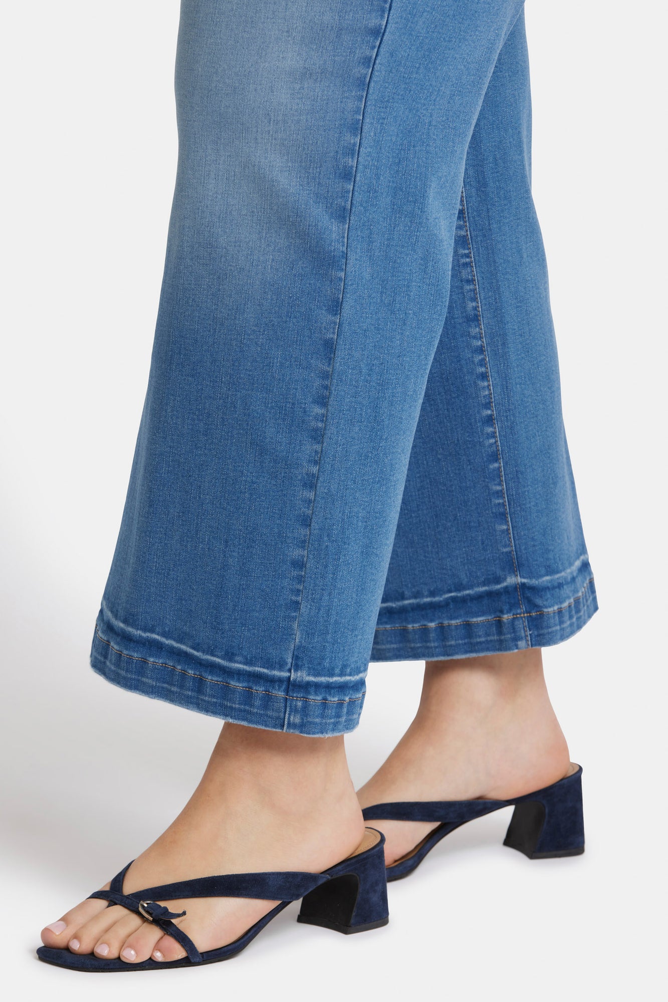 NYDJ Teresa Wide Leg Ankle Jeans In Plus Size  - Riviera Sky