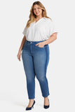 NYDJ Marilyn Straight Ankle Jeans In Plus Size With High Rise - Azure Wave