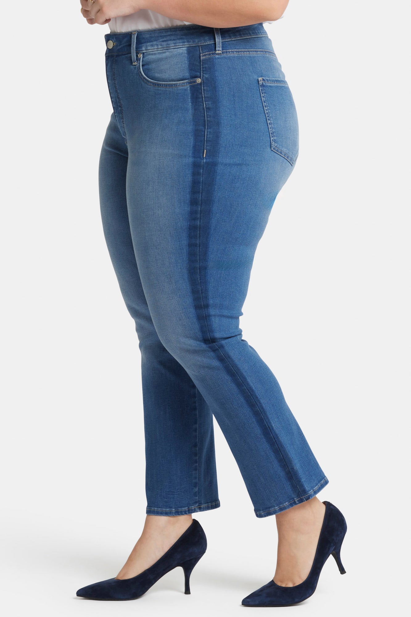 NYDJ Marilyn Straight Ankle Jeans In Plus Size With High Rise - Azure Wave