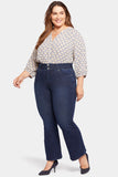 NYDJ Ava Flared Jeans In Plus Size With High Rise And Paneled Waistband - Underground