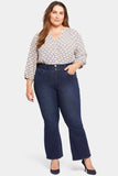 NYDJ Ava Flared Jeans In Plus Size With High Rise And Paneled Waistband - Underground