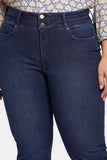 NYDJ Ava Flared Jeans In Plus Size With High Rise And Paneled Waistband - Underground