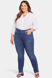 NYDJ Marilyn Straight Jeans In Plus Size With High Rise - Rendezvous