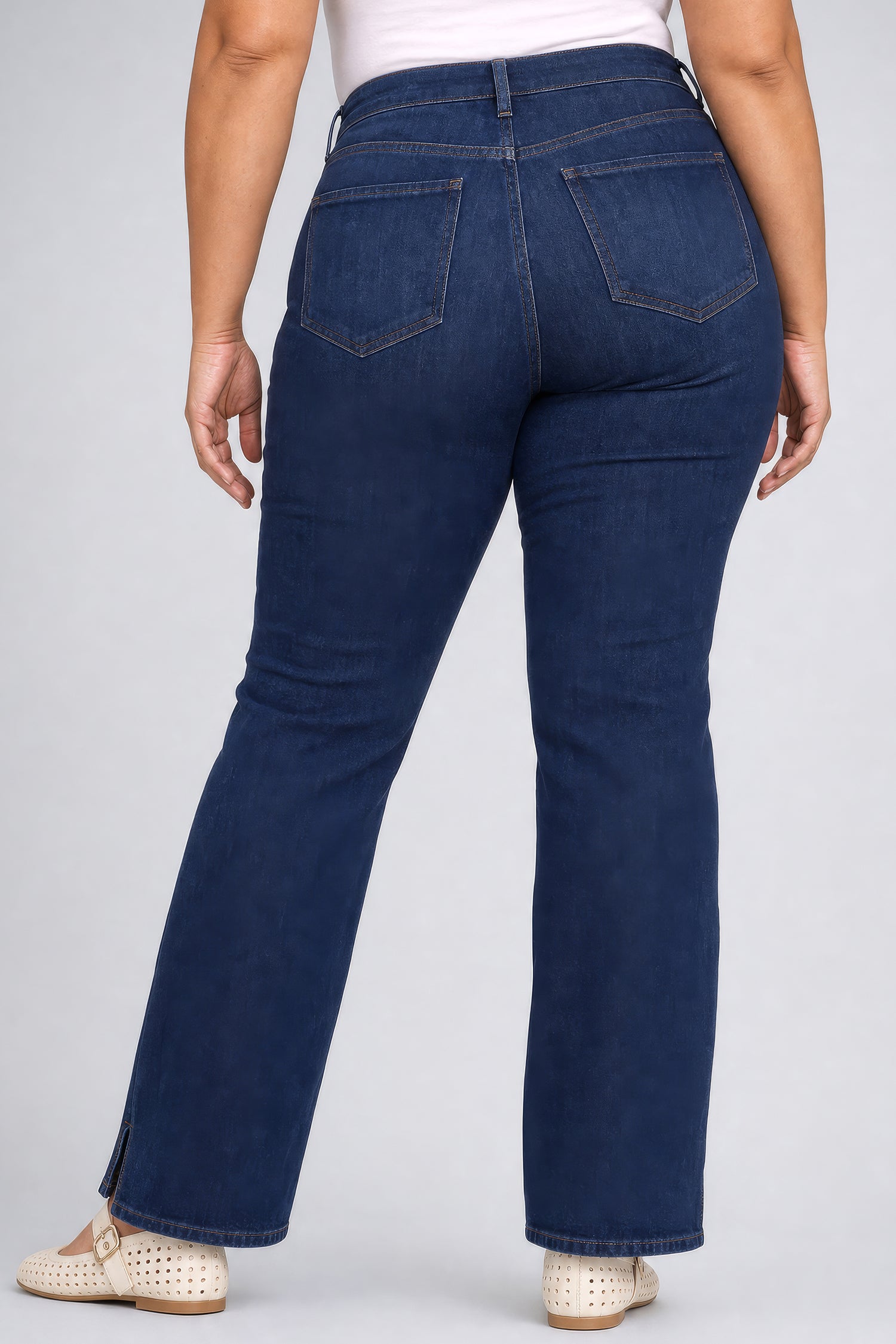 NYDJ Brooklyn Bootcut Jeans In Plus Size In Re-New™ Denim With High Rise - Halcyon