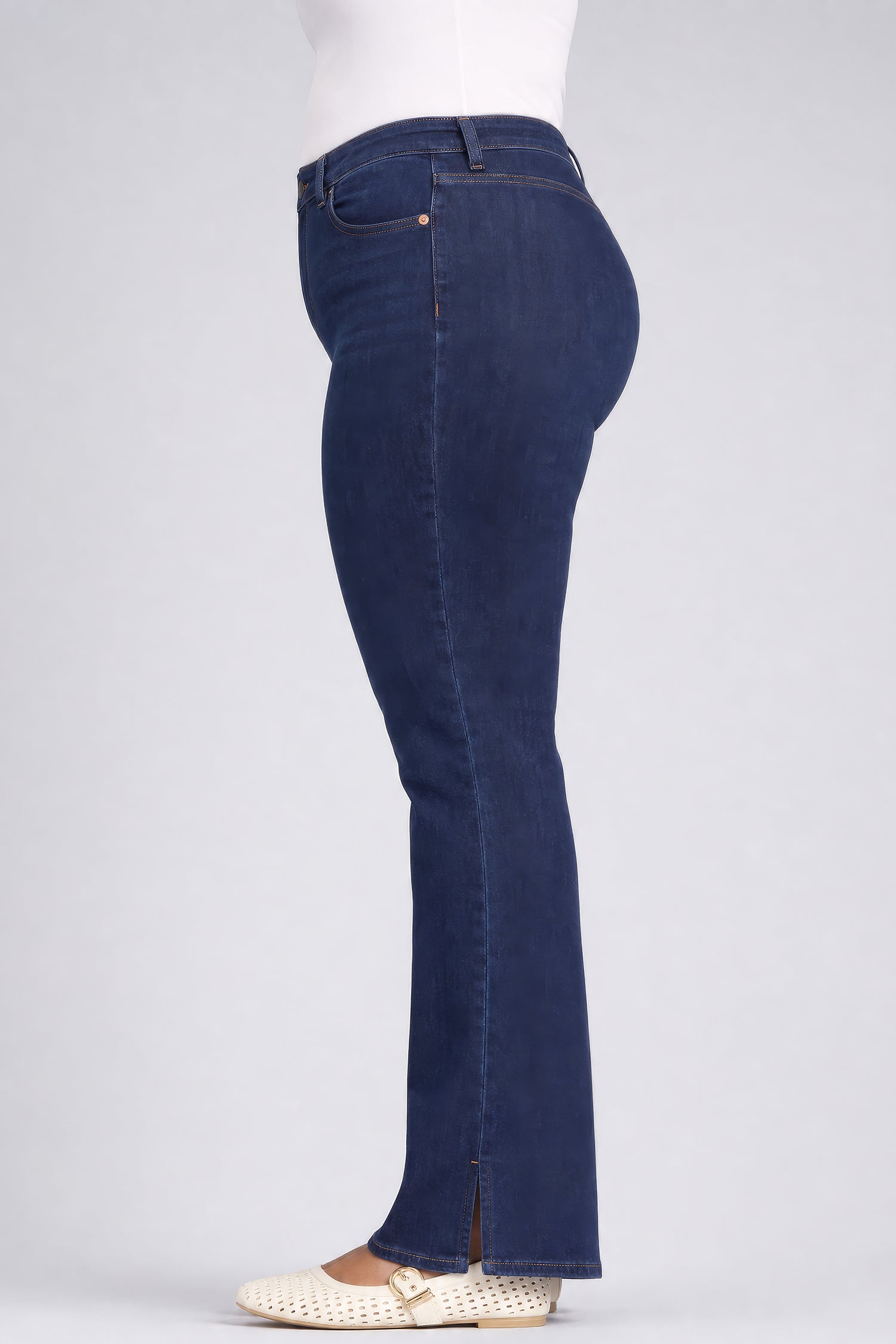 NYDJ Brooklyn Bootcut Jeans In Plus Size In Re-New™ Denim With High Rise - Halcyon