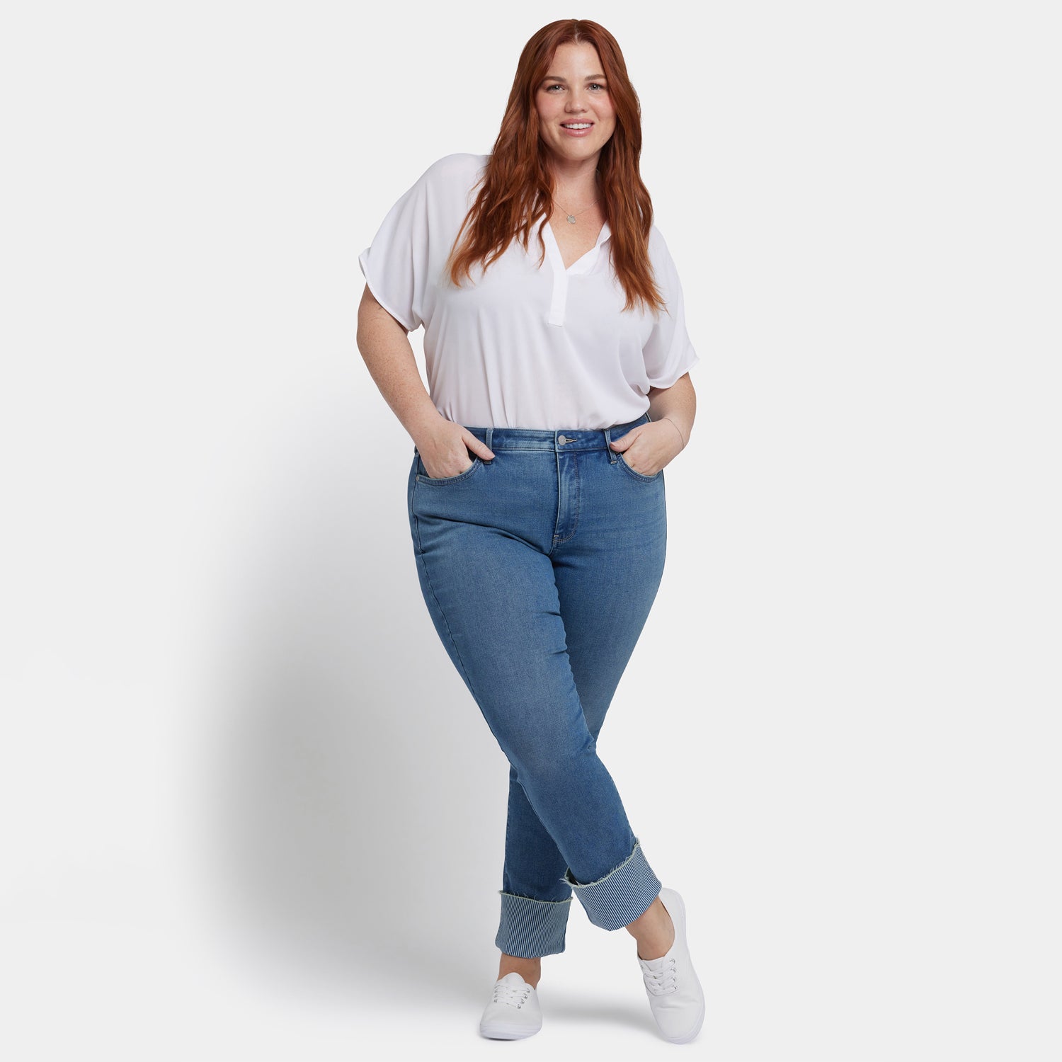 Sheri Slim Ankle Jeans In Plus Size With 4