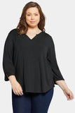 NYDJ Perfect Tee In Plus Size  - Black