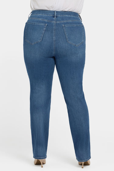 NYDJ Marilyn Straight Jeans In Plus Size With High Rise And 31