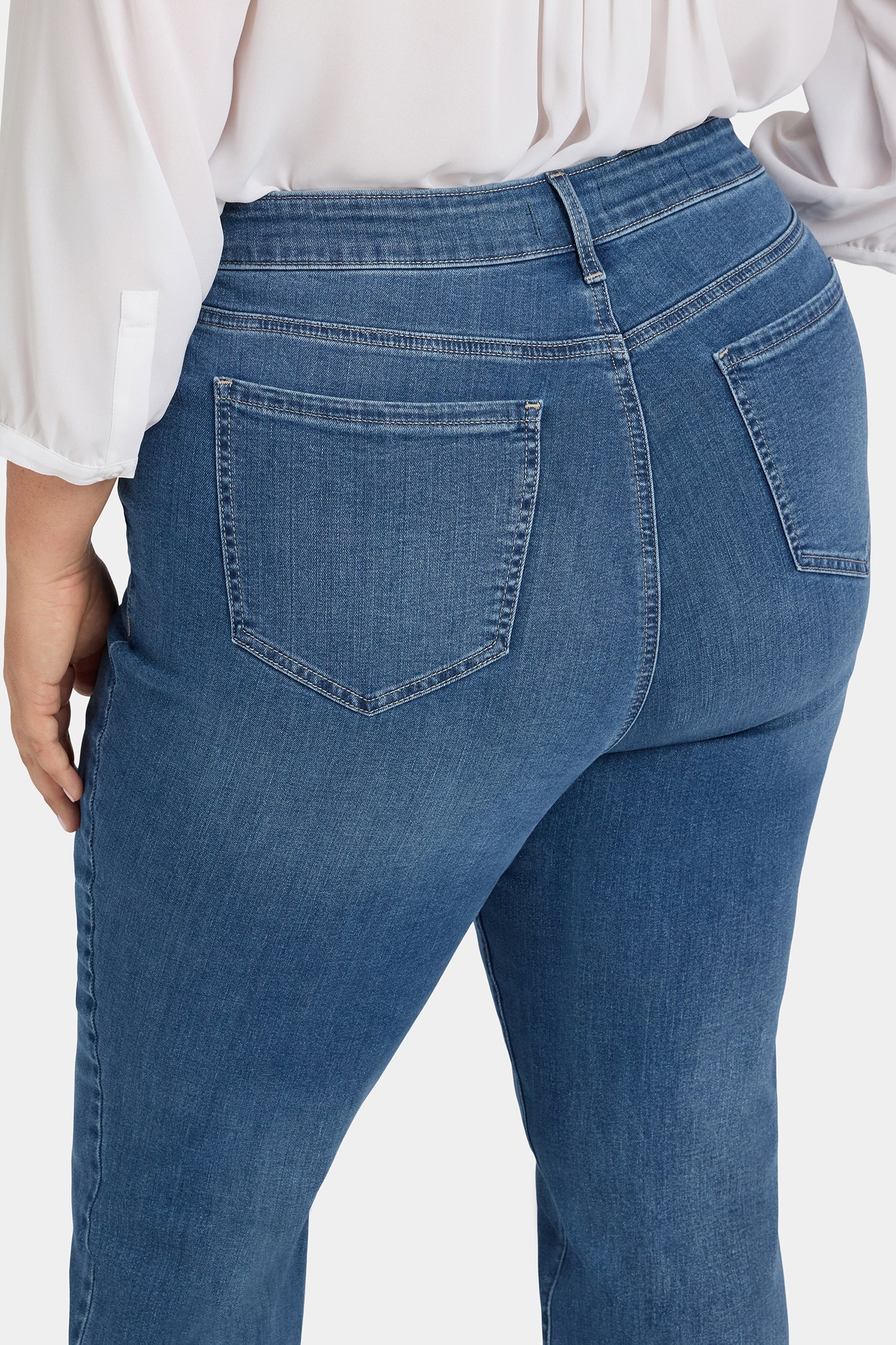 NYDJ Marilyn Straight Jeans In Plus Size With High Rise And 31