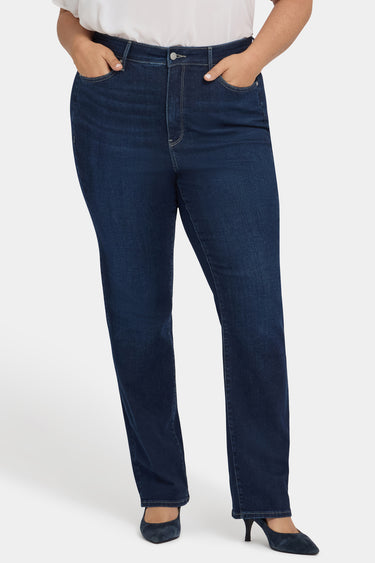 NYDJ Marilyn Straight Jeans In Plus Size With High Rise And 31