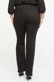 NYDJ Marilyn Straight Jeans In Plus Size In BlackLast™ Denim - Black Rinse