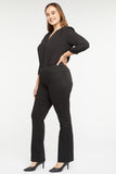 NYDJ Marilyn Straight Jeans In Plus Size In BlackLast™ Denim - Black Rinse