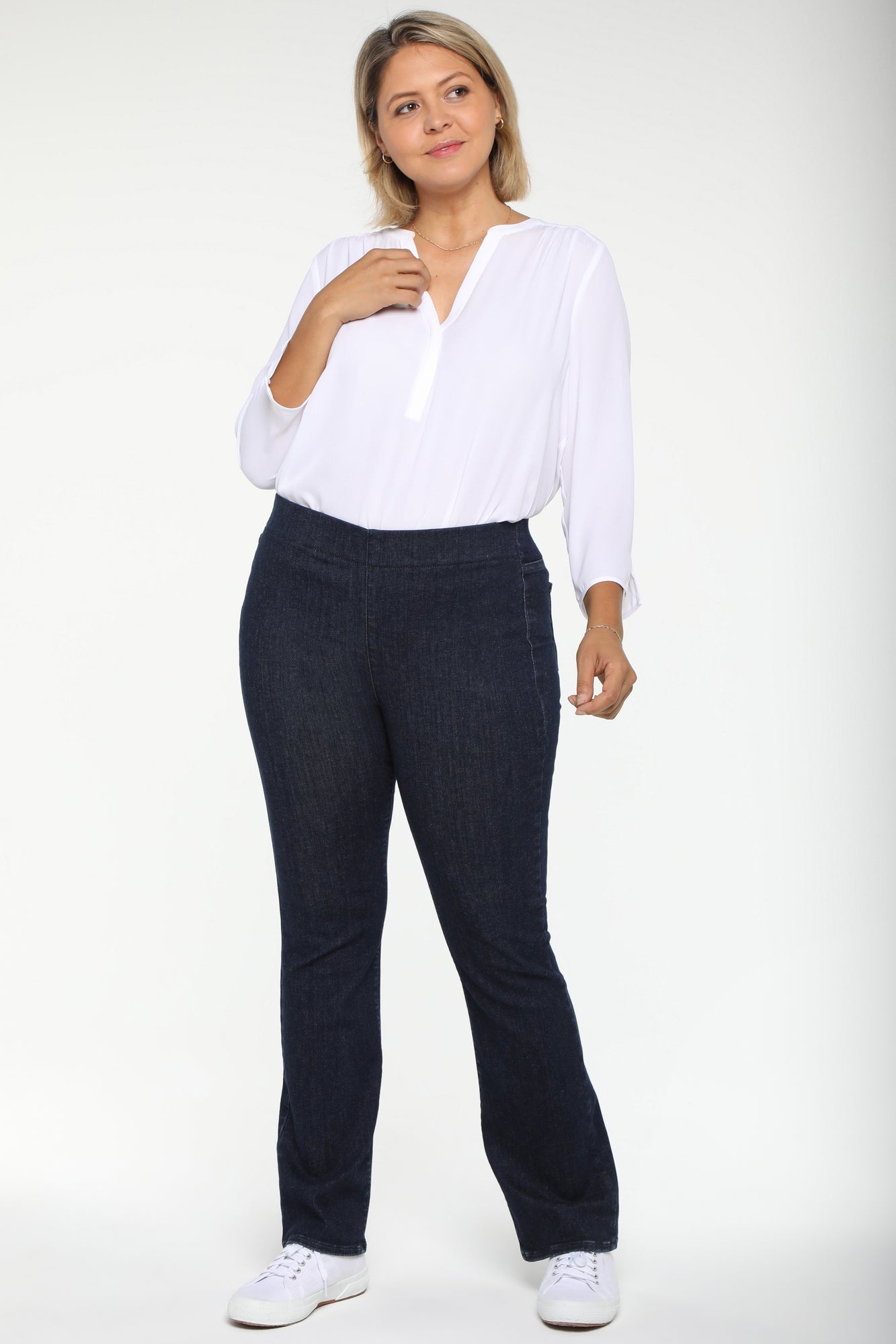 NYDJ Slim Bootcut Pull-On Jeans In Plus Size  In SpanSpring™ Denim With 33