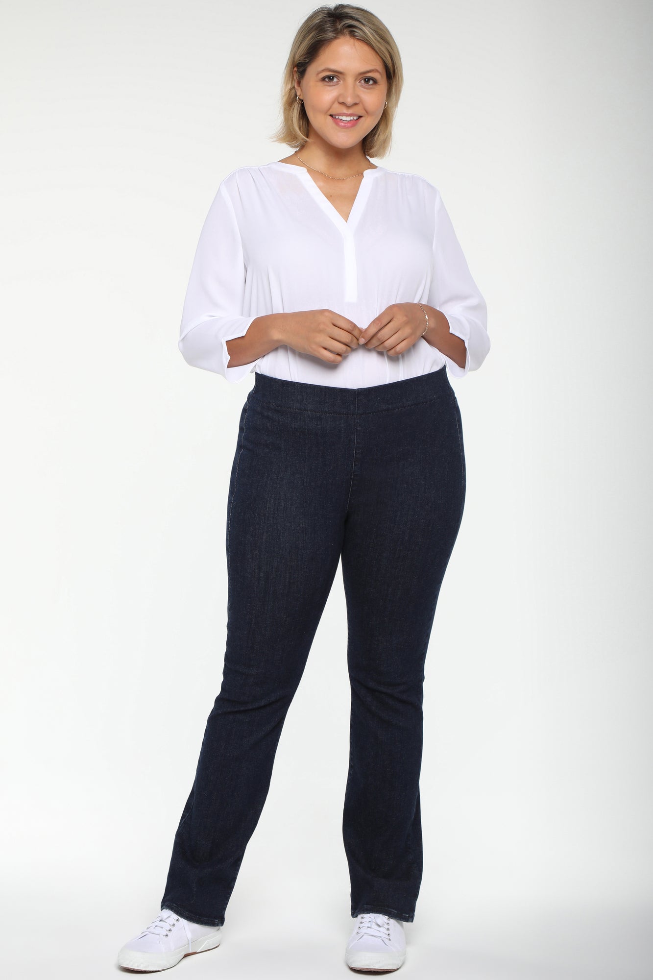 NYDJ Slim Bootcut Pull-On Jeans In Plus Size  In SpanSpring™ Denim With 33
