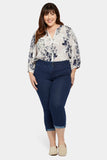 NYDJ Chloe Capri Jeans In Plus Size With Cuffs - Mystique