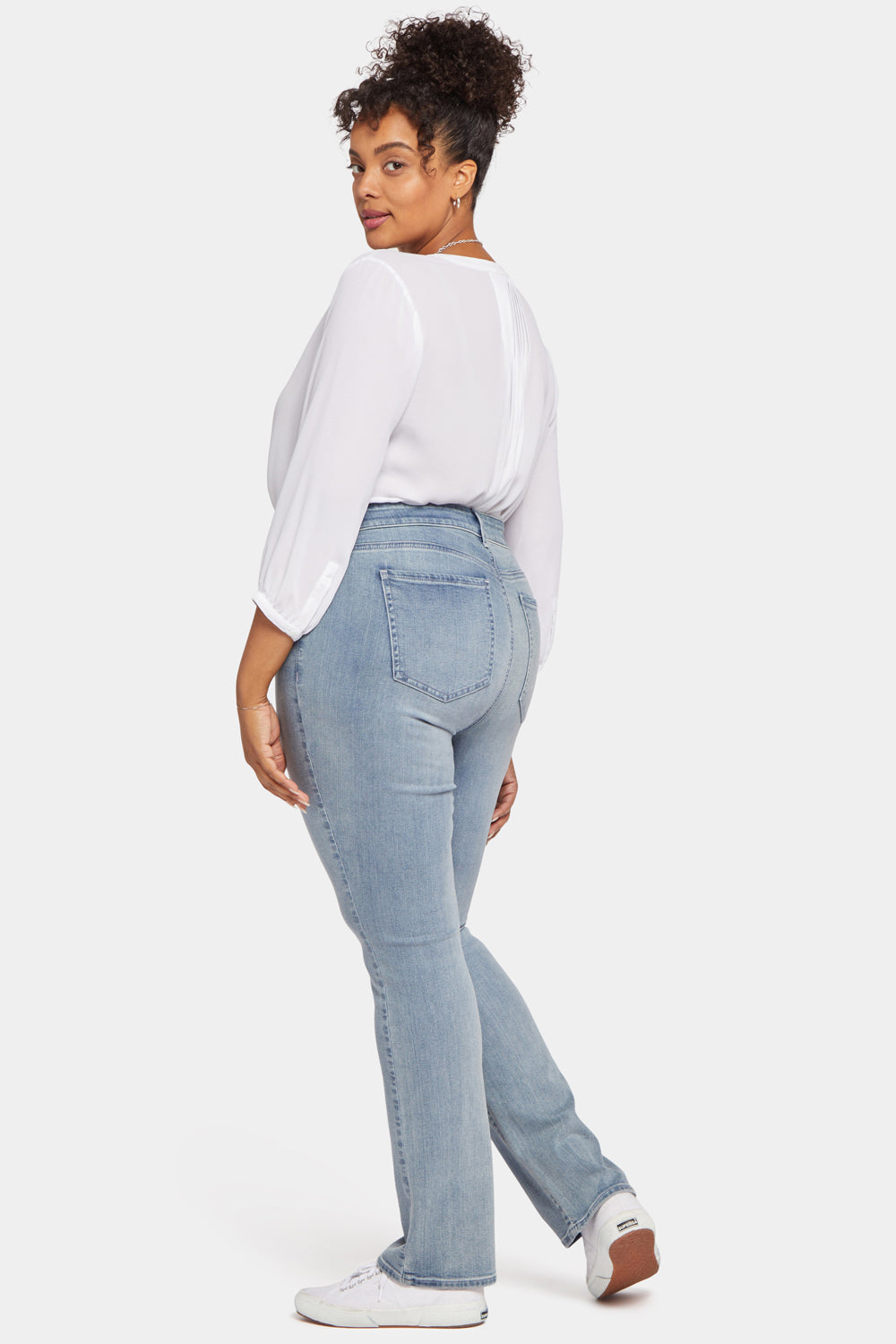 NYDJ Marilyn Straight Jeans In Plus Size  - Thistle Falls