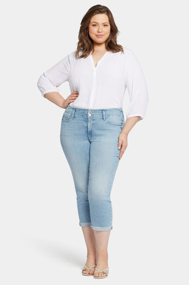 NYDJ Chloe Capri Jeans In Plus Size With Cuffs - Promise