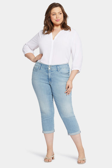 NYDJ Chloe Capri Jeans In Plus Size With Cuffs - Promise