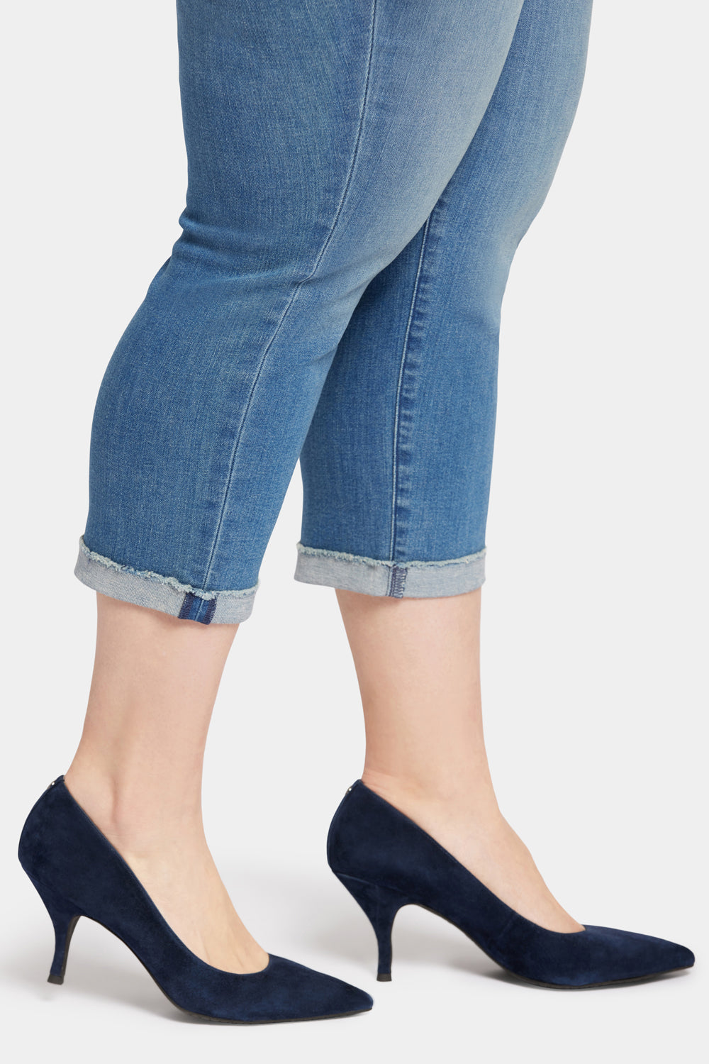 NYDJ Chloe Capri Jeans In Plus Size With Cuffs - Stargazer