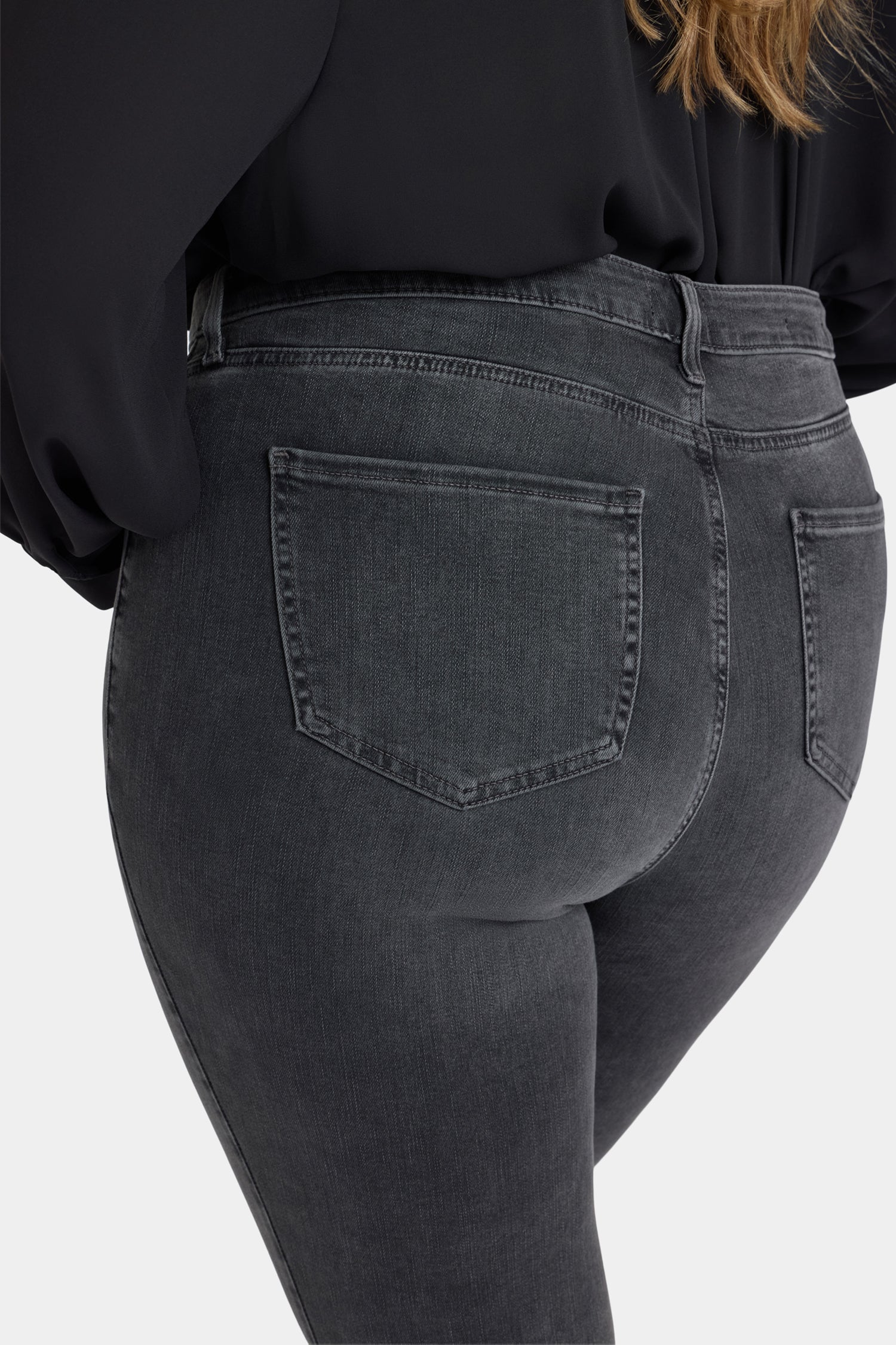 Sheri Slim Jeans In Plus Size With High Rise - Gloomy Marais Grey