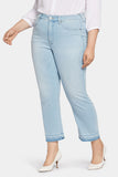 NYDJ Marilyn Straight Ankle Jeans In Petite Plus Size In Cool Embrace® Denim With High Rise And Released Hems - Brightside