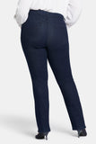 NYDJ Marilyn Straight Jeans In Plus Size  - Rinse