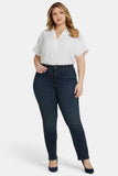 NYDJ Marilyn Straight Jeans In Plus Size With High Rise And 31" Inseam - Presley