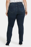 NYDJ Marilyn Straight Jeans In Plus Size With High Rise And 31" Inseam - Presley