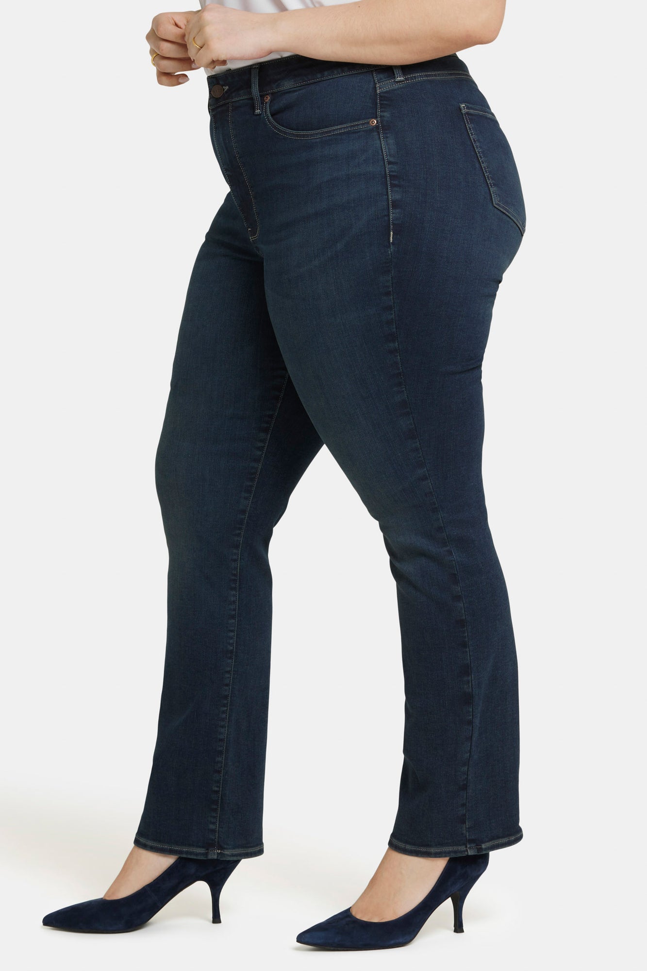 NYDJ Marilyn Straight Jeans In Plus Size With High Rise And 31