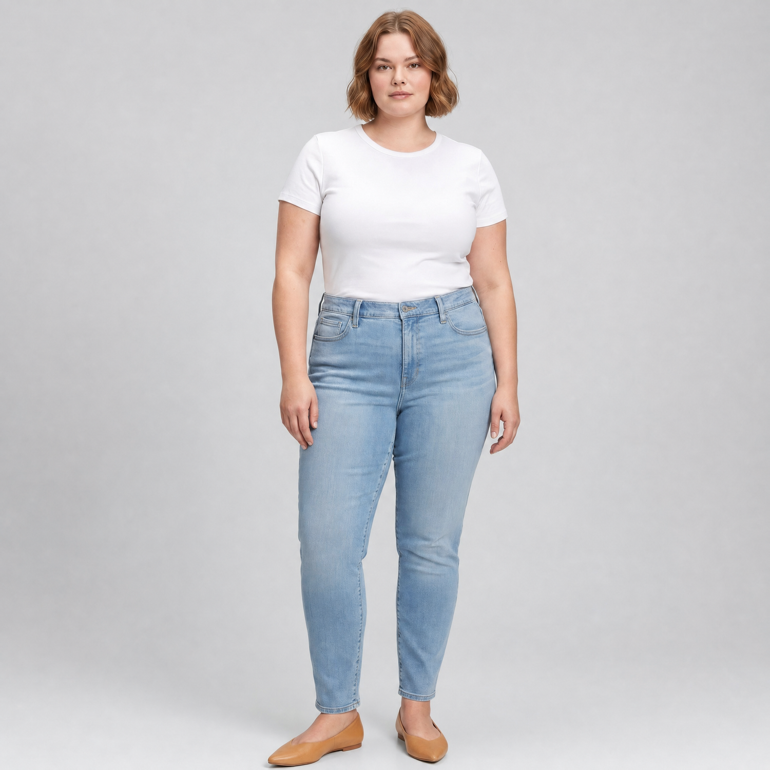 SULLO SLIM JOG DENIM サイズL Sheri Slim Jeans In Plus Size - Haley Blue | NYDJ