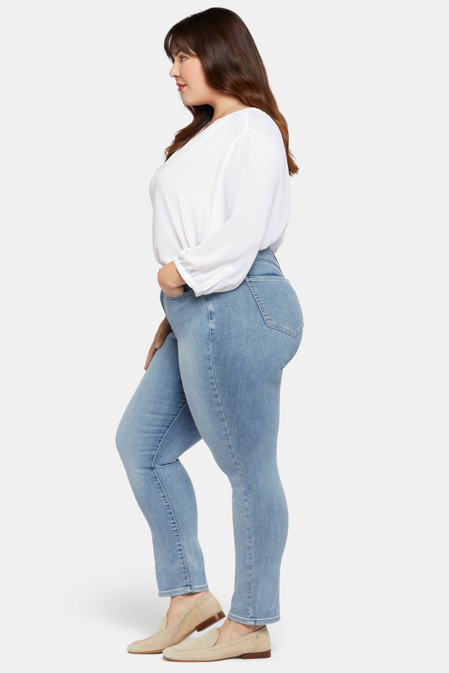 Sheri Slim Jeans In Plus Size - Haley Blue | NYDJ
