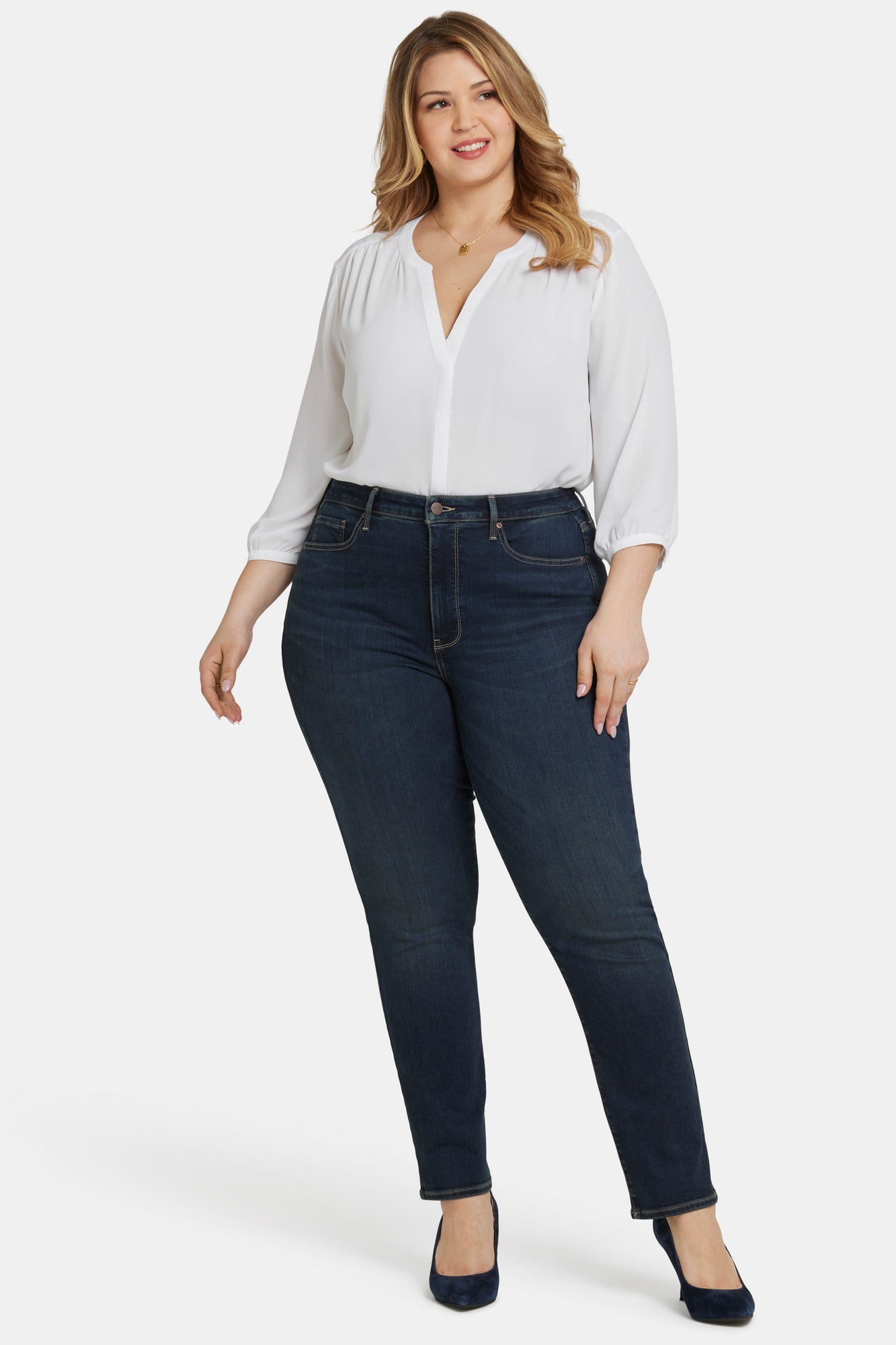 NYDJ Sheri Slim Jeans In Plus Size With High Rise - Presley