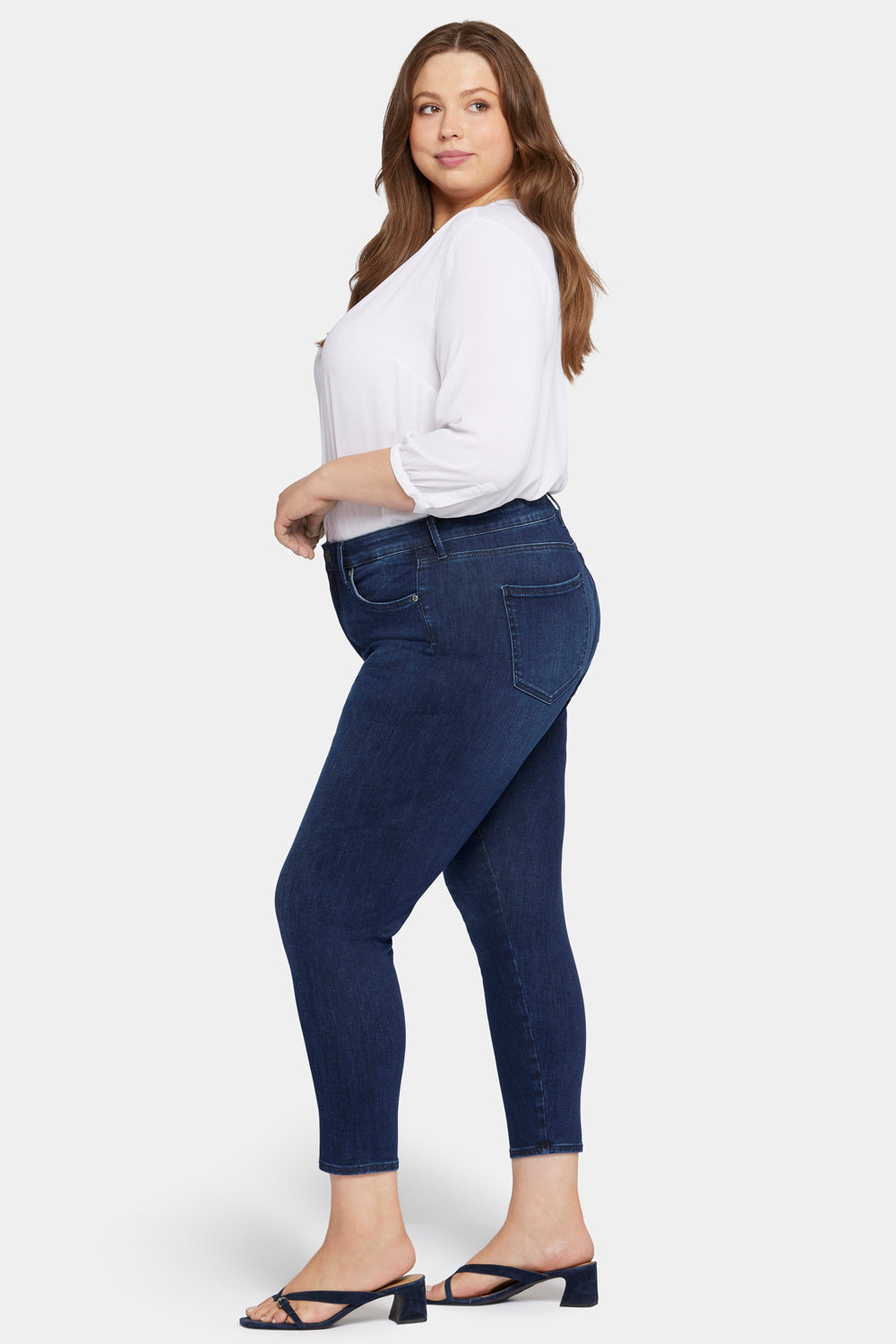 NYDJ Le Silhouette Ami Skinny Jeans In Petite Plus Size With High Rise - Marvelous