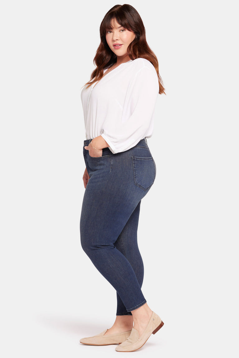 NYDJ Le Silhouette Ami Skinny Jeans In Petite Plus Size With High Rise - Precious