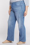 NYDJ Teresa Wide Leg Jeans In Plus Size With High Rise And Raw Hems - Everly