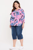 NYDJ Pintuck Blouse In Plus Size  - Cadiz