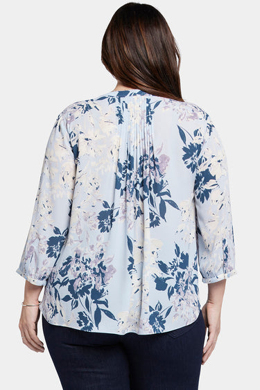 NYDJ Pintuck Blouse In Plus Size  - Valley Faire