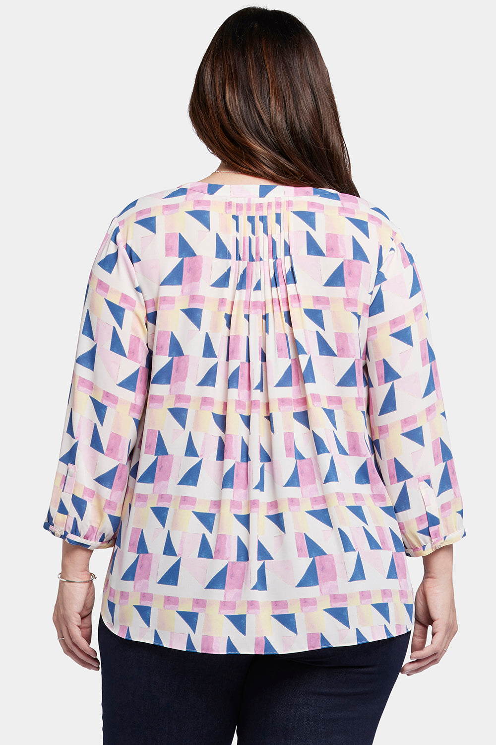 NYDJ Pintuck Blouse In Plus Size  - Marquette