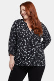 NYDJ Pintuck Blouse In Plus Size  - Primrose Path