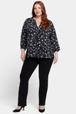 NYDJ Pintuck Blouse In Plus Size  - Primrose Path