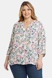 NYDJ Pintuck Blouse In Plus Size  - Illiana